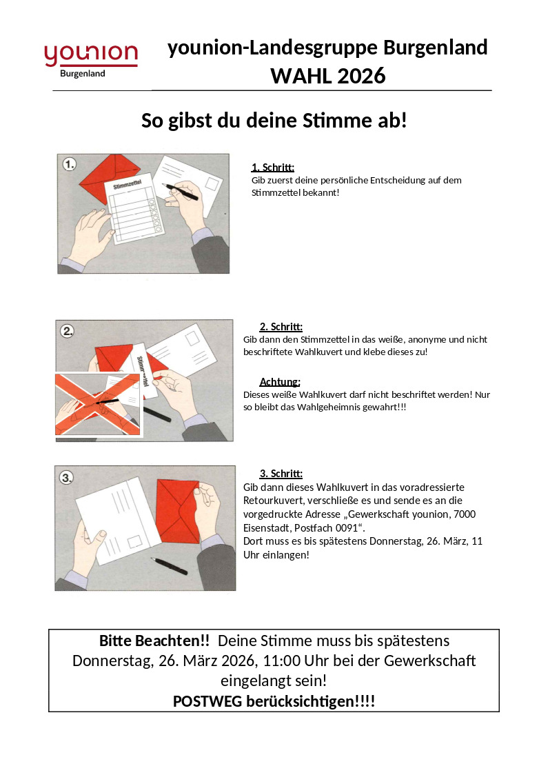 So gibst du deine Stimme ab